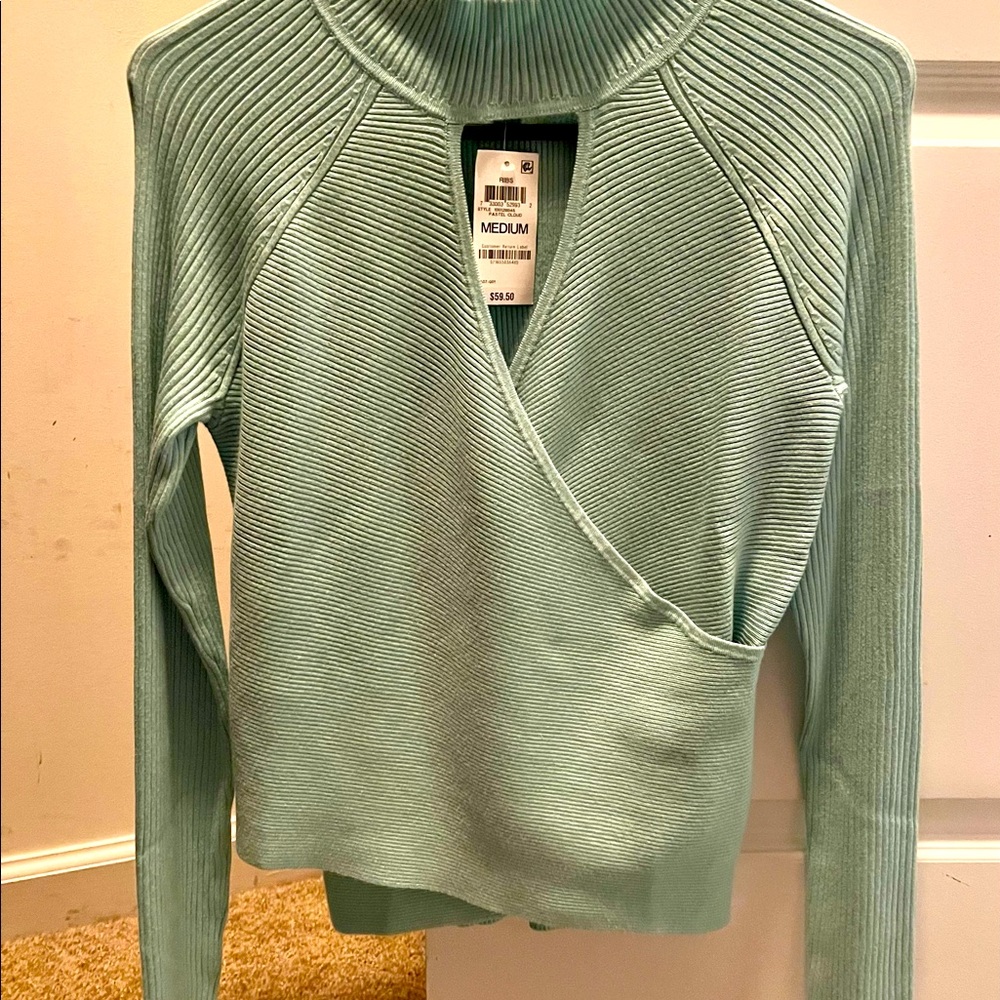 INC keyhole wrap sweater